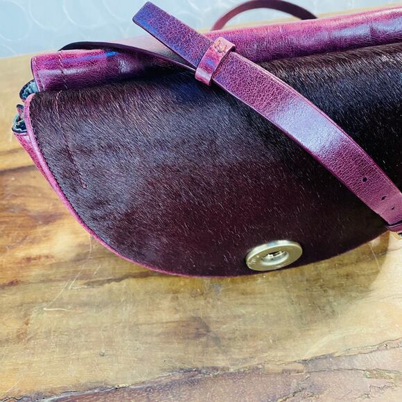 Halston Heritage Double Flap Saddle Bag - Picture 11 of 16